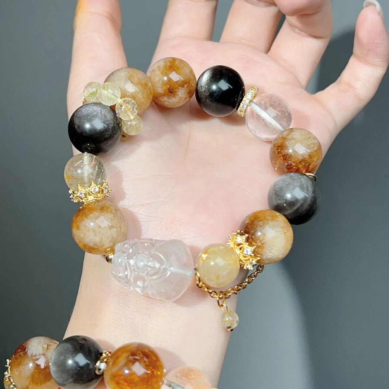 001 Large beads, high quality bracelet.