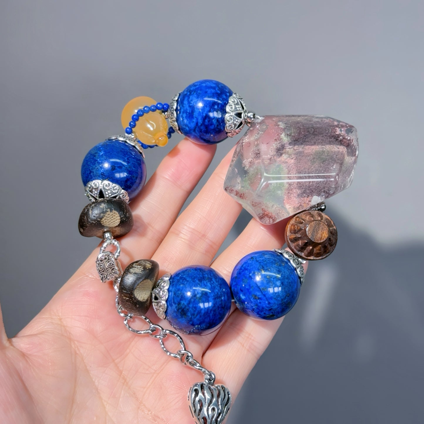 014 Lapis Lazuli Phantom uartz Agate Lucky Cat Bracelet 2025 Energy High Quality Fashion Jewelry Feng Shui Beads Magnetic Gift