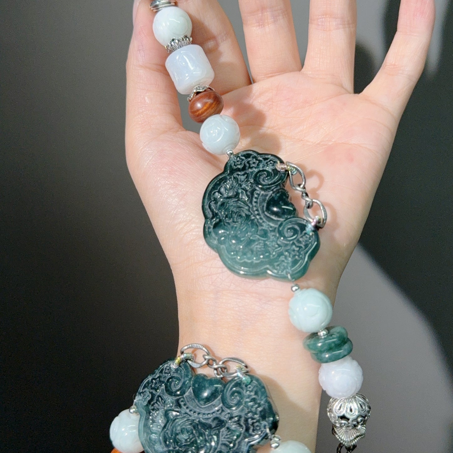 001 Large beads, high quality bracelet.