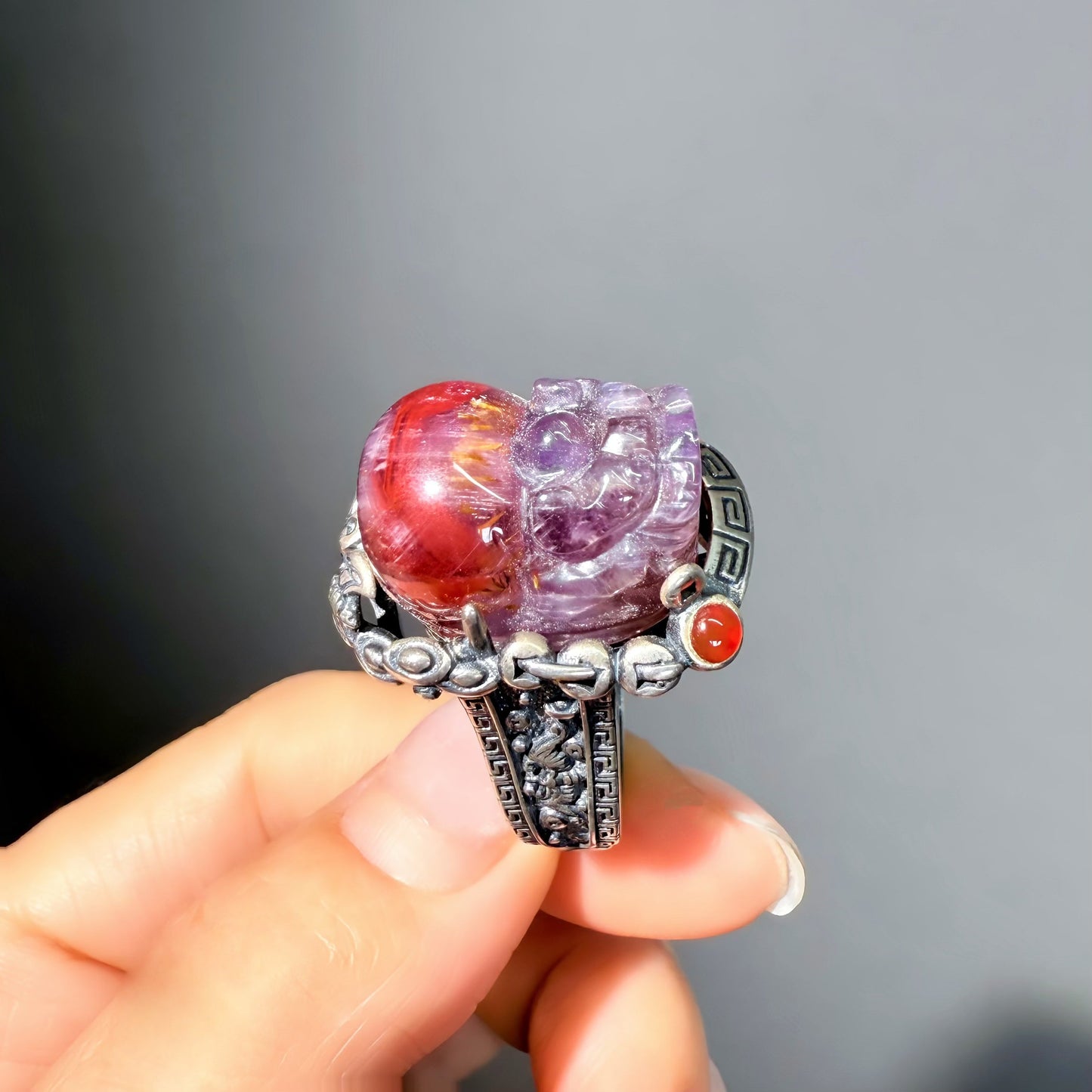 015 High quality ring Lucky Charm ring 2025 Energy High Quality Fashion ring Magnetic Bead ring Gift