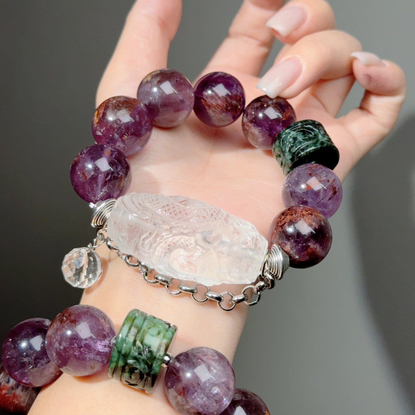 001 Large beads, high quality bracelet.