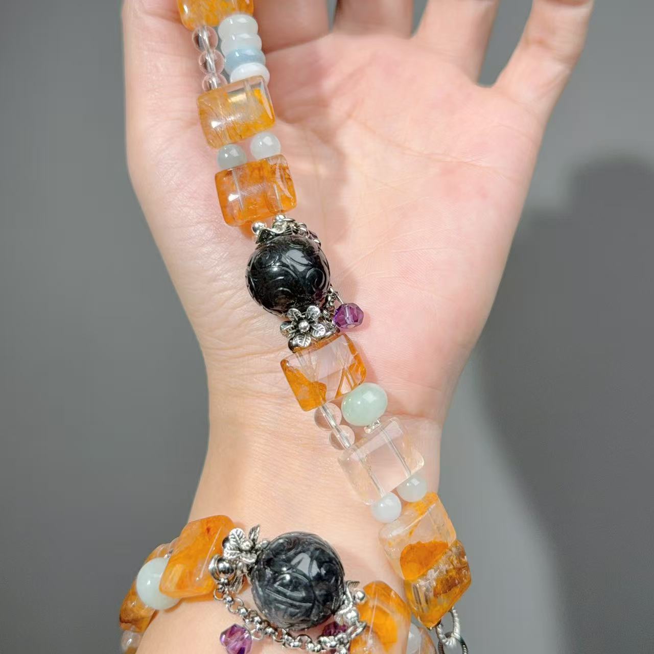 001 Large beads, high quality bracelet.