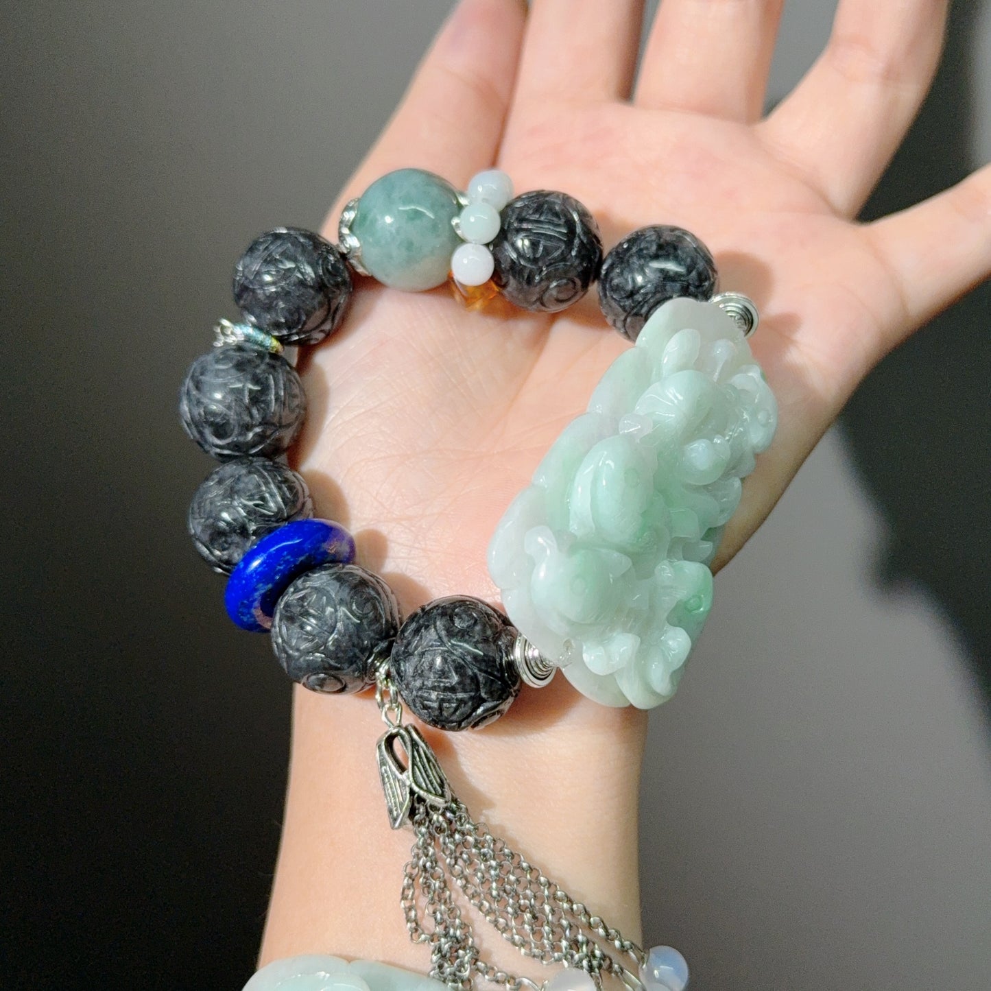 001 Large beads, high quality bracelet.