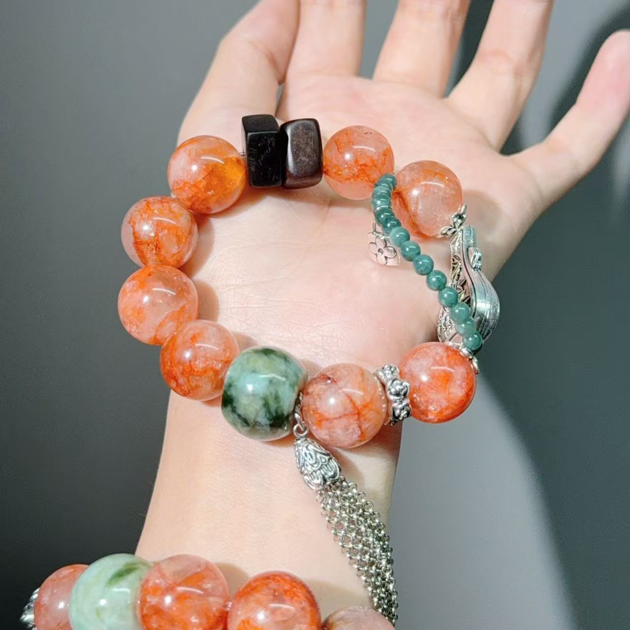 001 Large beads, high quality bracelet.