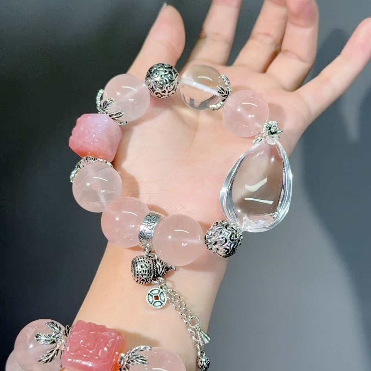 001 Large beads, high quality bracelet.