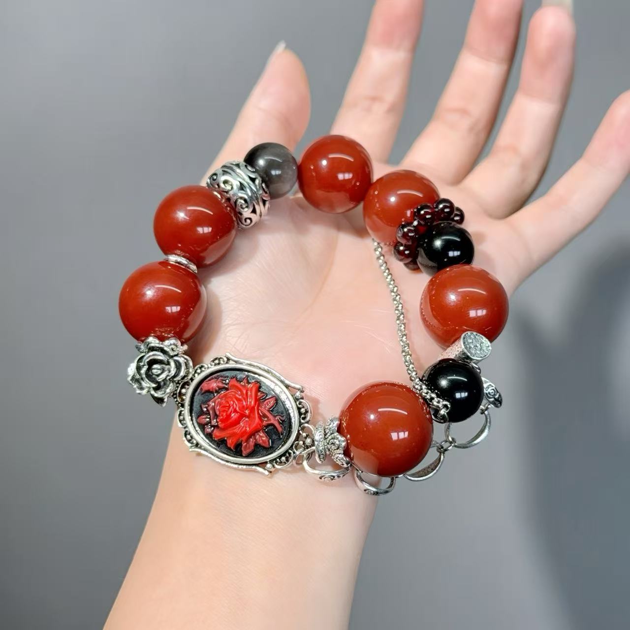 001 Large beads, high quality bracelet.