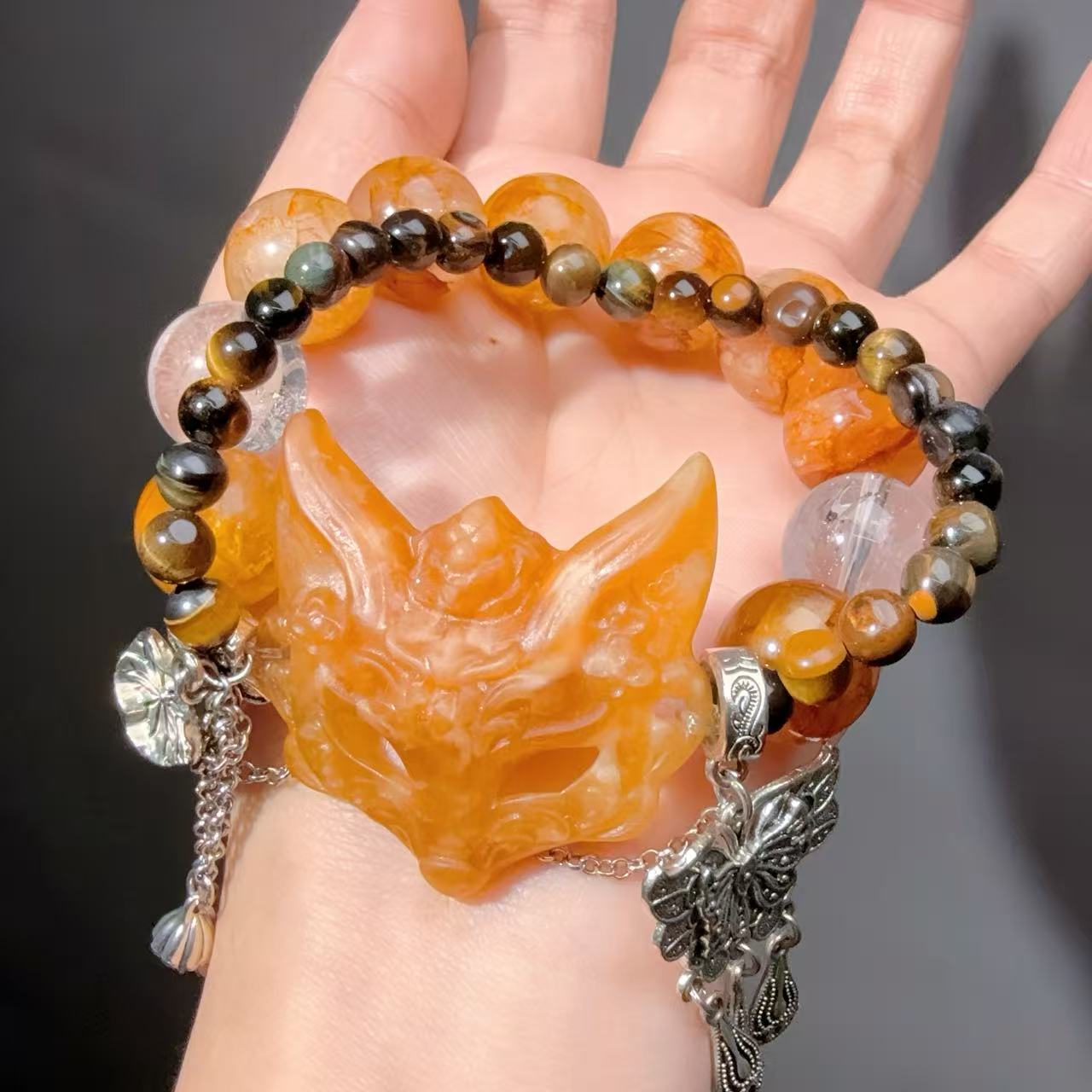 026 Serpentine Hematoid Quartz Bracelet 2025 Energy Magnetic High Quality Fashion Jewelry Feng Shui Beads Bracelet Gift