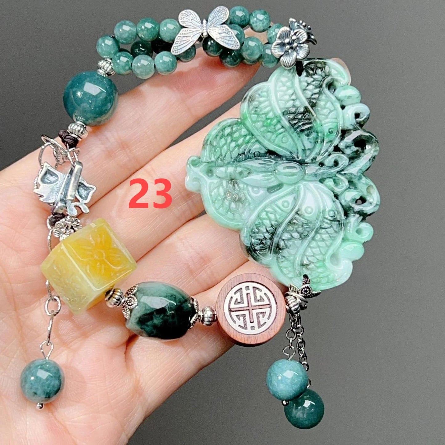 001 Large beads, high quality bracelet.