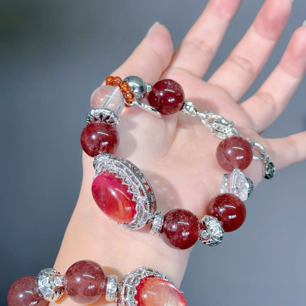 001 Large beads, high quality bracelet.