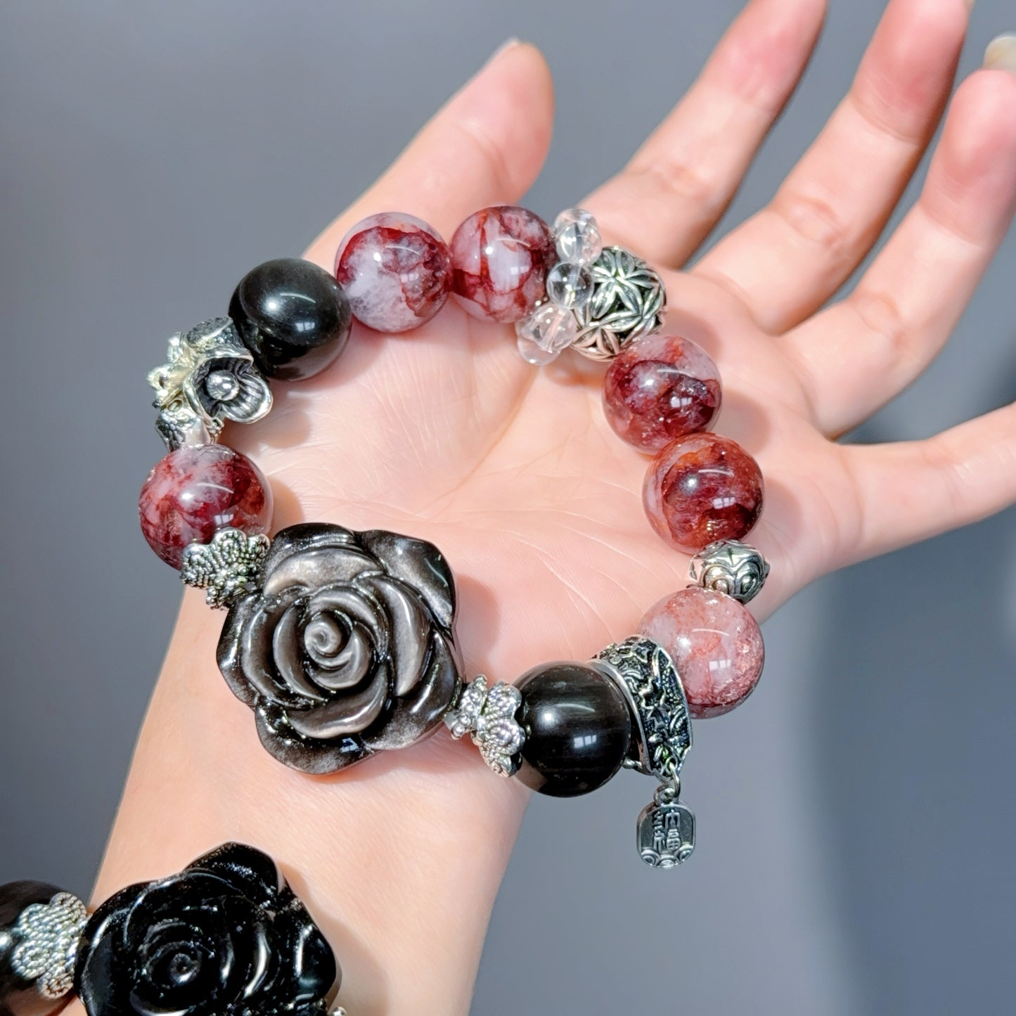 001 Large beads, high quality bracelet.