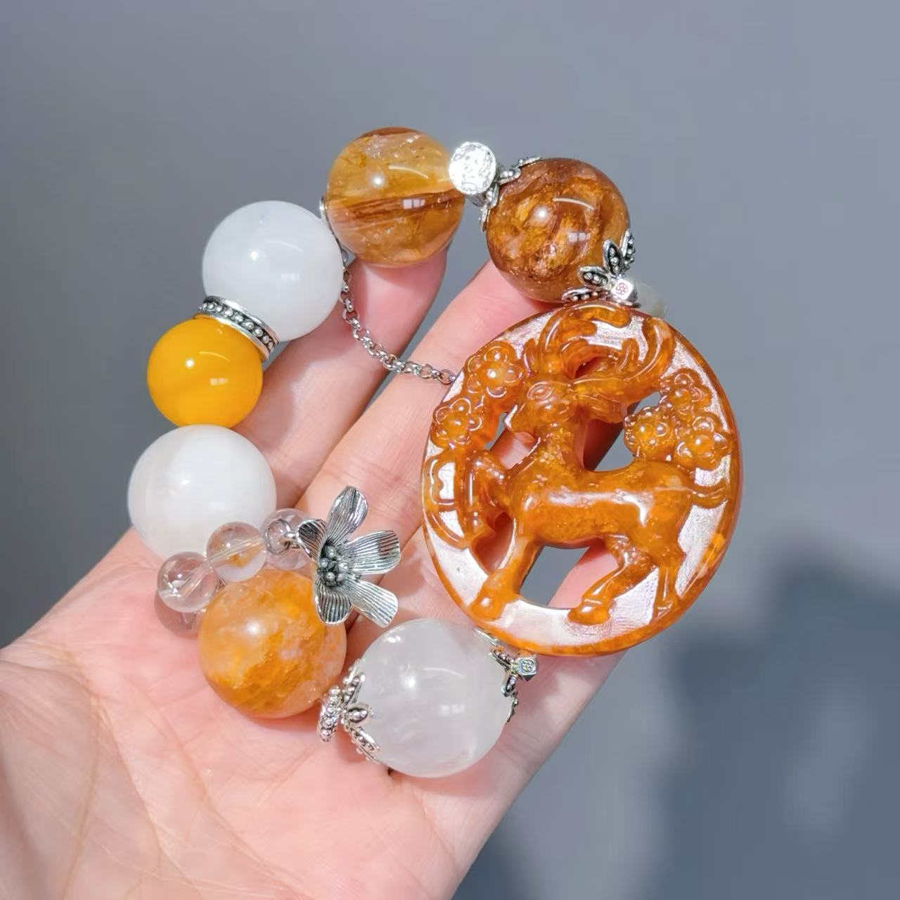 001 Large beads, high quality bracelet.
