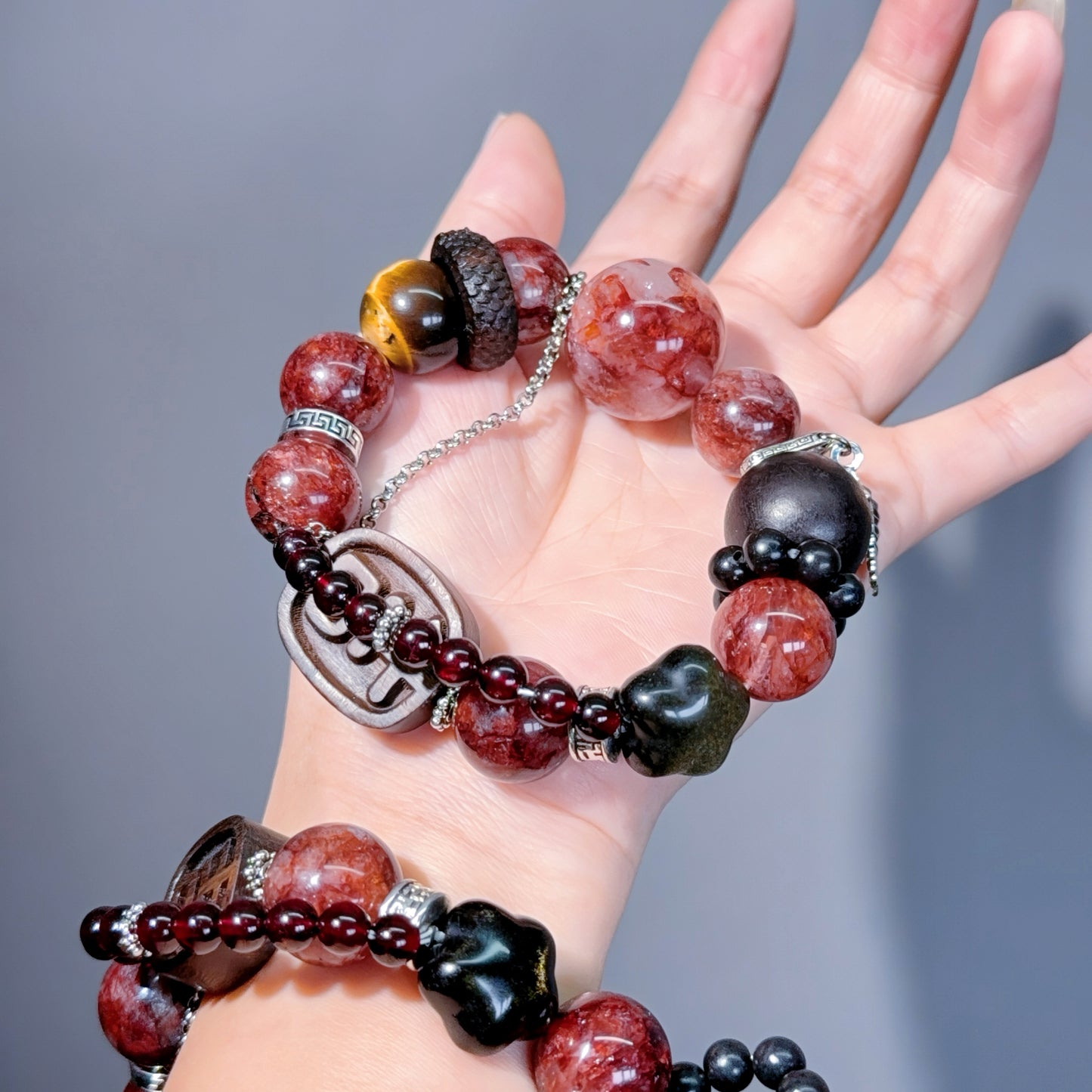 001 Large beads, high quality bracelet.