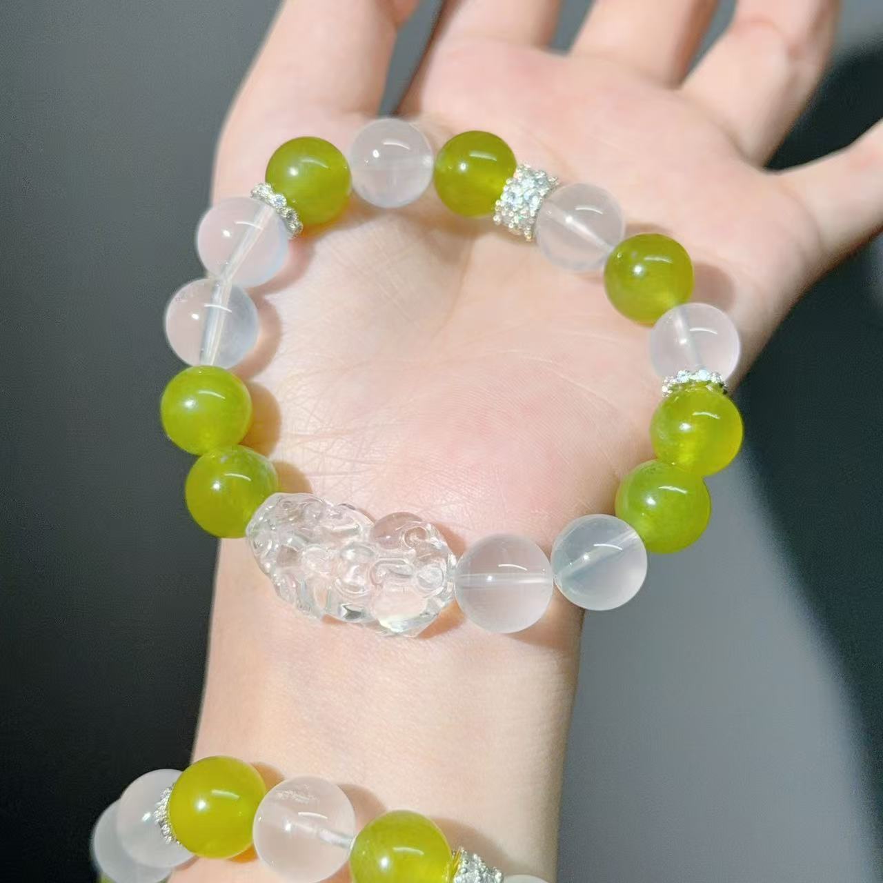001 Large beads, high quality bracelet.