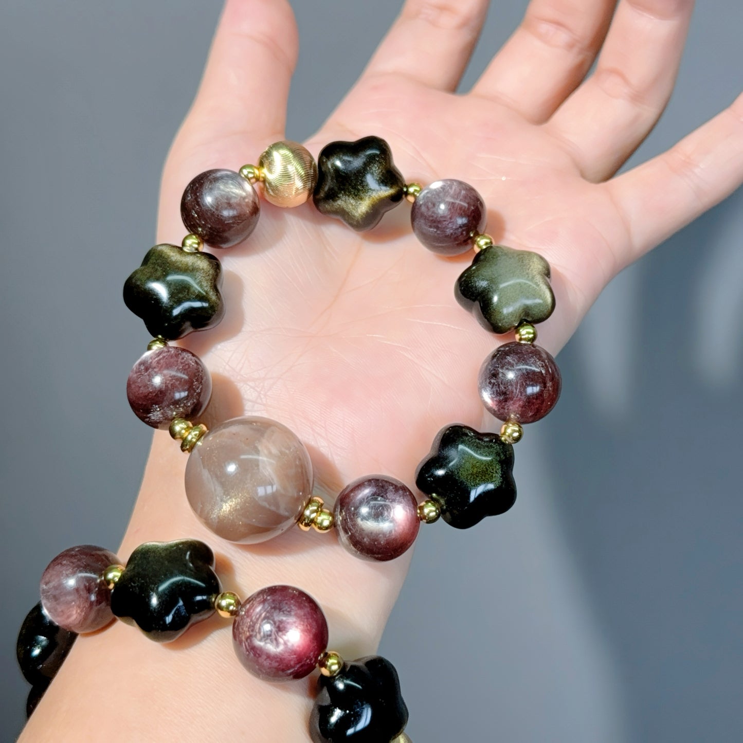 001 Large beads, high quality bracelet.