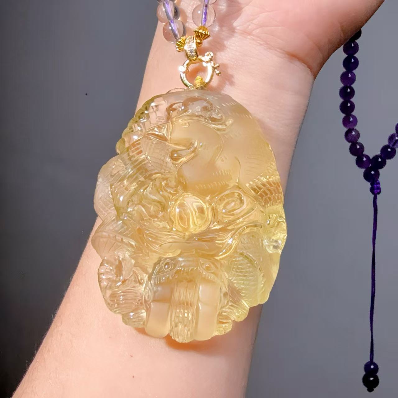037 jadeite Lucky Charm Pendant2025 Energy High Quality Fashion Jewelry Feng Shui Beads Magnetic Gift