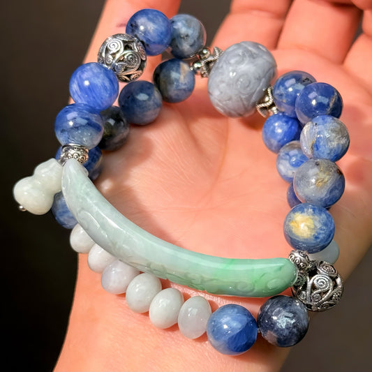 022 Kyanite Jadeite Bracelet 2025 Energy High Quality Fashion Jewelry Magnetic Beads Bracelet Gift