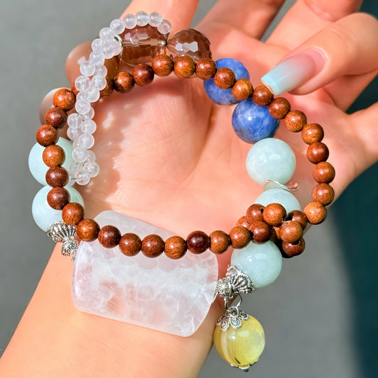 046 Phantom Q Jadeite Kyanite  Lucky Charm Bracelet  Energy High Quality Fashion Jewelry Feng Shui Beads Magnetic Giftt gift bracelet gift