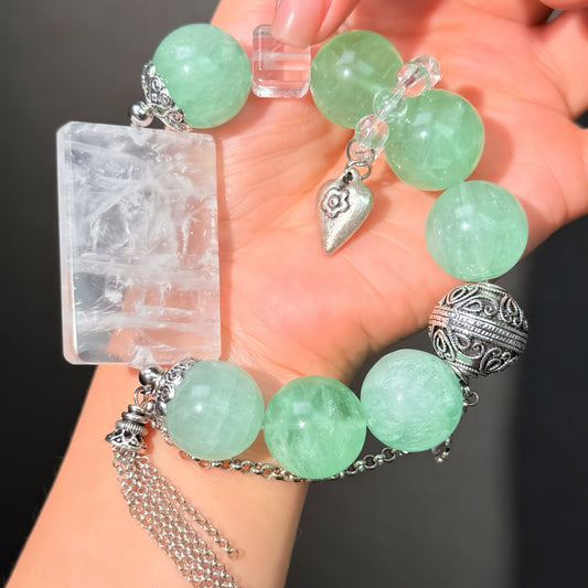 010 Fluorite Phantom Q lucky charm bracelet 2025 energy high quality fashion jewelry beads bracelet gift