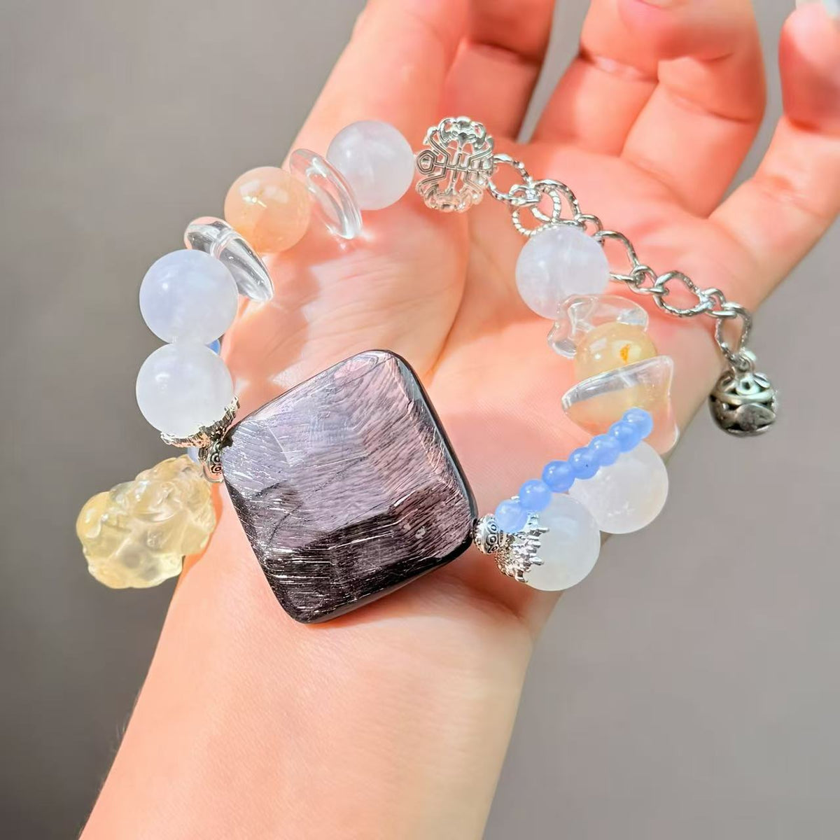018 Moonstone Hypersthene Citrine Bracelet High Quality Energy Magnetic  Bracelet Gift