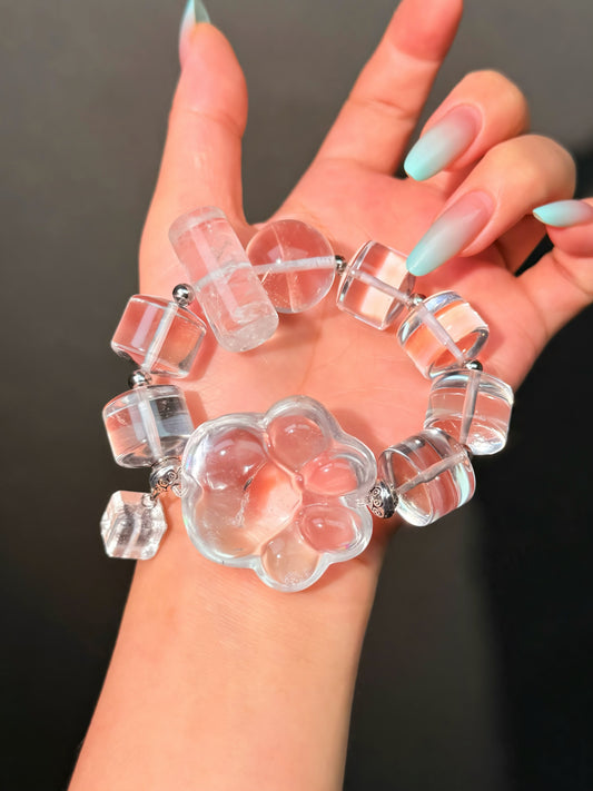 016 Clear Quartz Bracelet Energy High Quality Fashion Jewelry Feng Shui Bead Bracelet Gift
