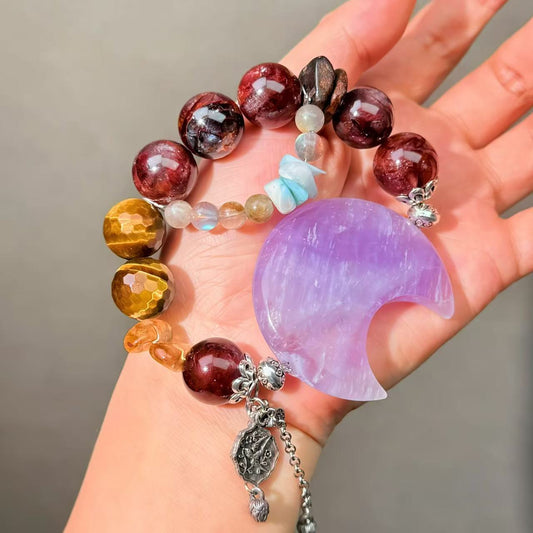 039 Hematoid Q Amethyst Tiger's Eye bracelet beads bracelet gift bracelet gift