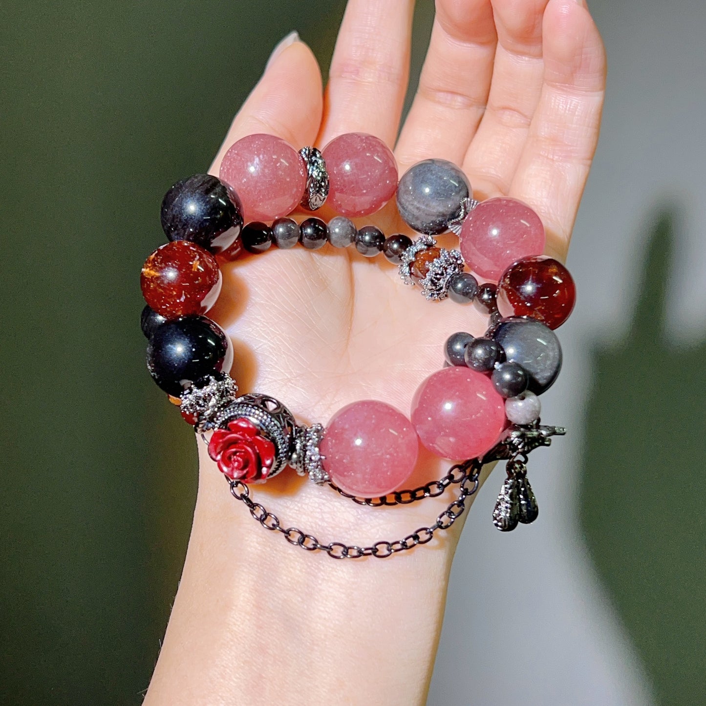 001 New arrival, special price. Large beads, high quality bracelet.