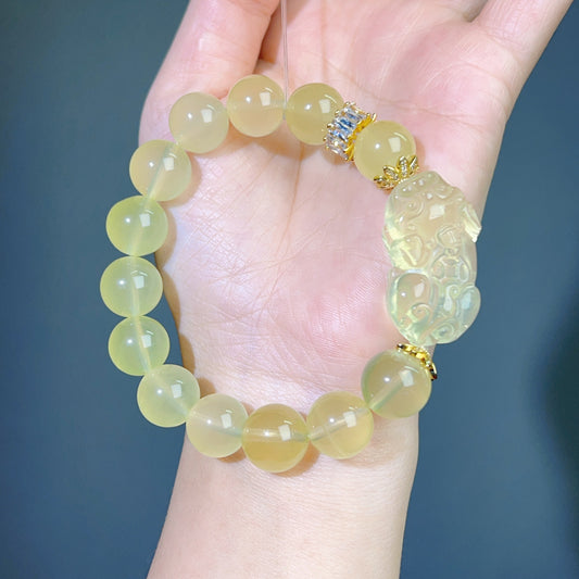 007 Citrine piyao bracelet lucky charm with certificate