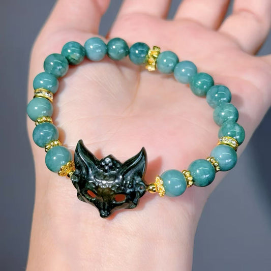 012 Jadeite Hetian Jade Lucky Charm Bracelet 2025 Energy High Quality Fashion Jewelry Magnetic Feng Shui Bracelet Gift