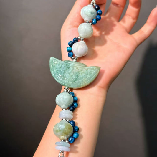 049 Jadeite Tiger's Eye Feng Shui Fashion Bracelet Bead Bracelet Magnetic Jewelry Gift