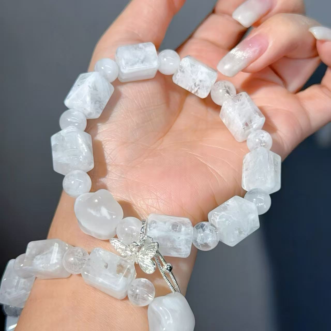 035  Phantom Quartz Bracelet 2025 High Quality Energy Magnetic  Bracelet Gift