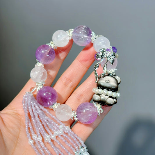 007 Amethyst Phantom q Obsidian Bracelet 2025 Energy High Quality Fashion Feng Shui Bracelet Gift Bead Bracelet Jewelry