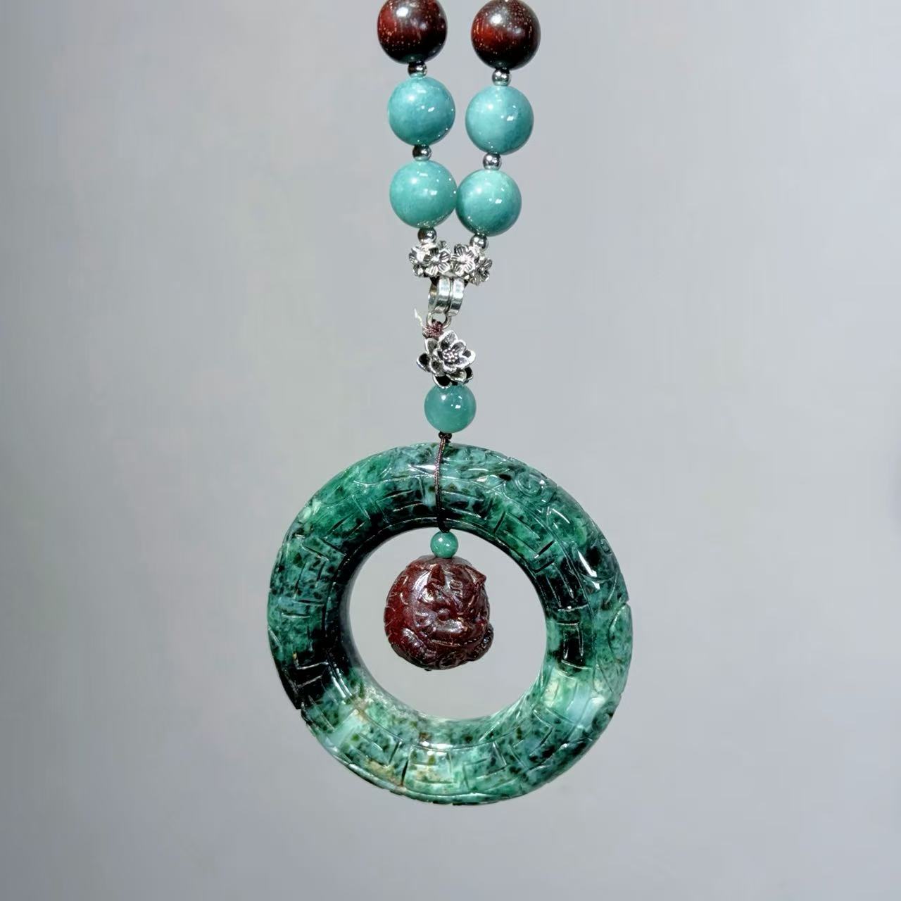 037 jadeite Lucky Charm Pendant2025 Energy High Quality Fashion Jewelry Feng Shui Beads Magnetic Gift