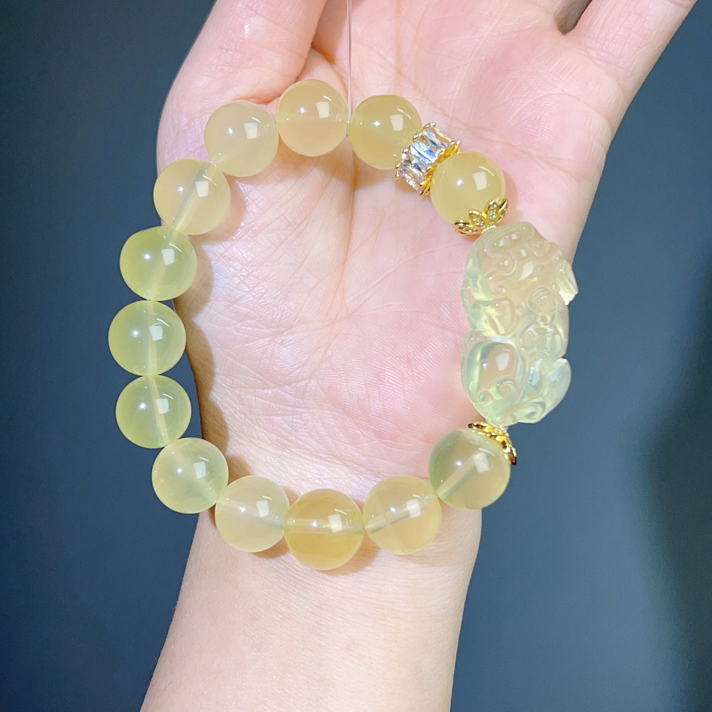 007 Citrine piyao bracelet lucky charm with certificate