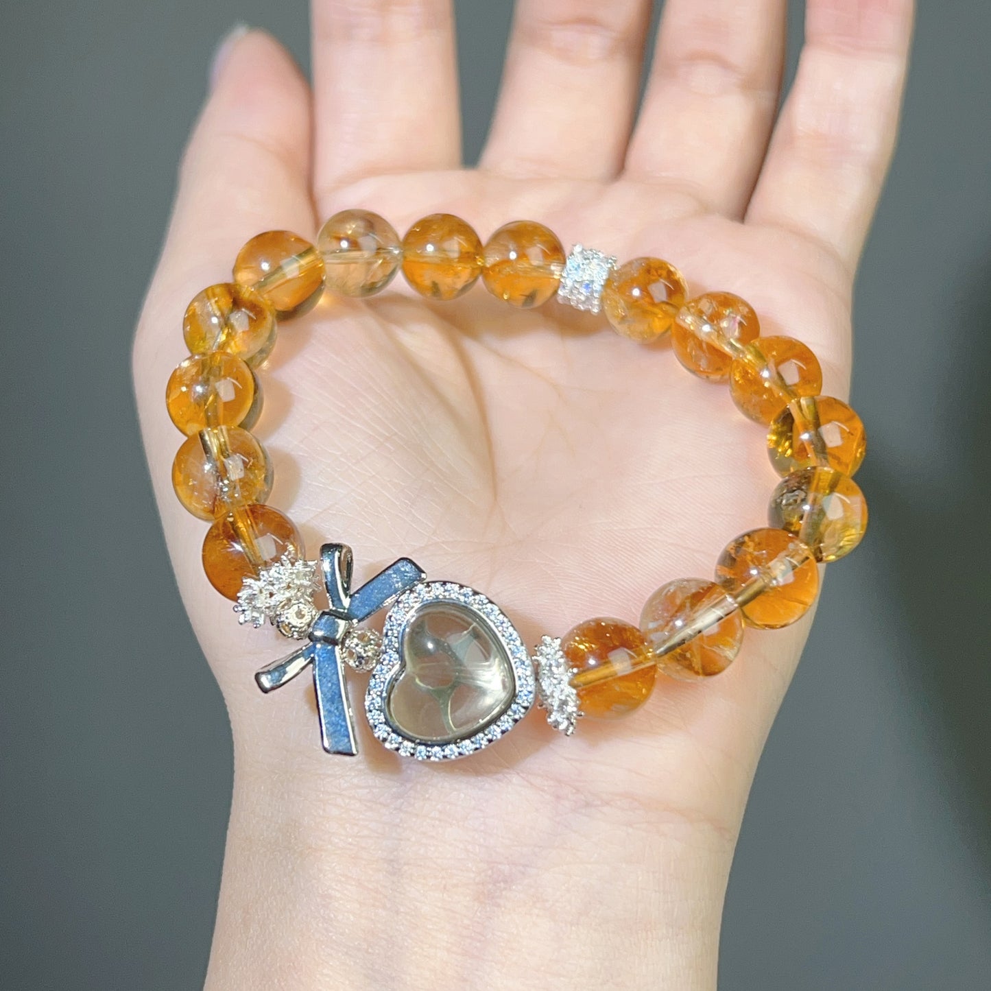 032 Citrine love bracelet. Lucky charm bracelet 2025 energy feng shui fashion high quality bracelet