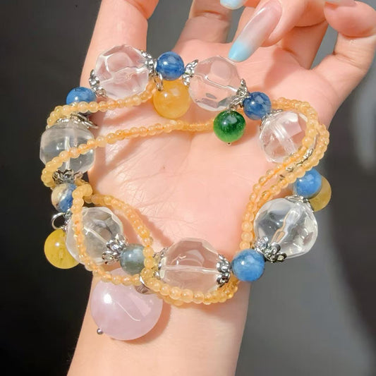 003 003 Clear Quartz Bracelet 2025 Energy Beads Bracelet Fashion Magnetic Crystal Jewelry Bracelet 2025 Energy Beads Bracelet Fashion Magnetic Crystal Jewelry