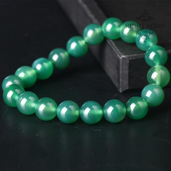 078  Natural Agate Tiger Eye Green Aventurine Bracelet 8MM 10MM 12MM Bead Bracelet