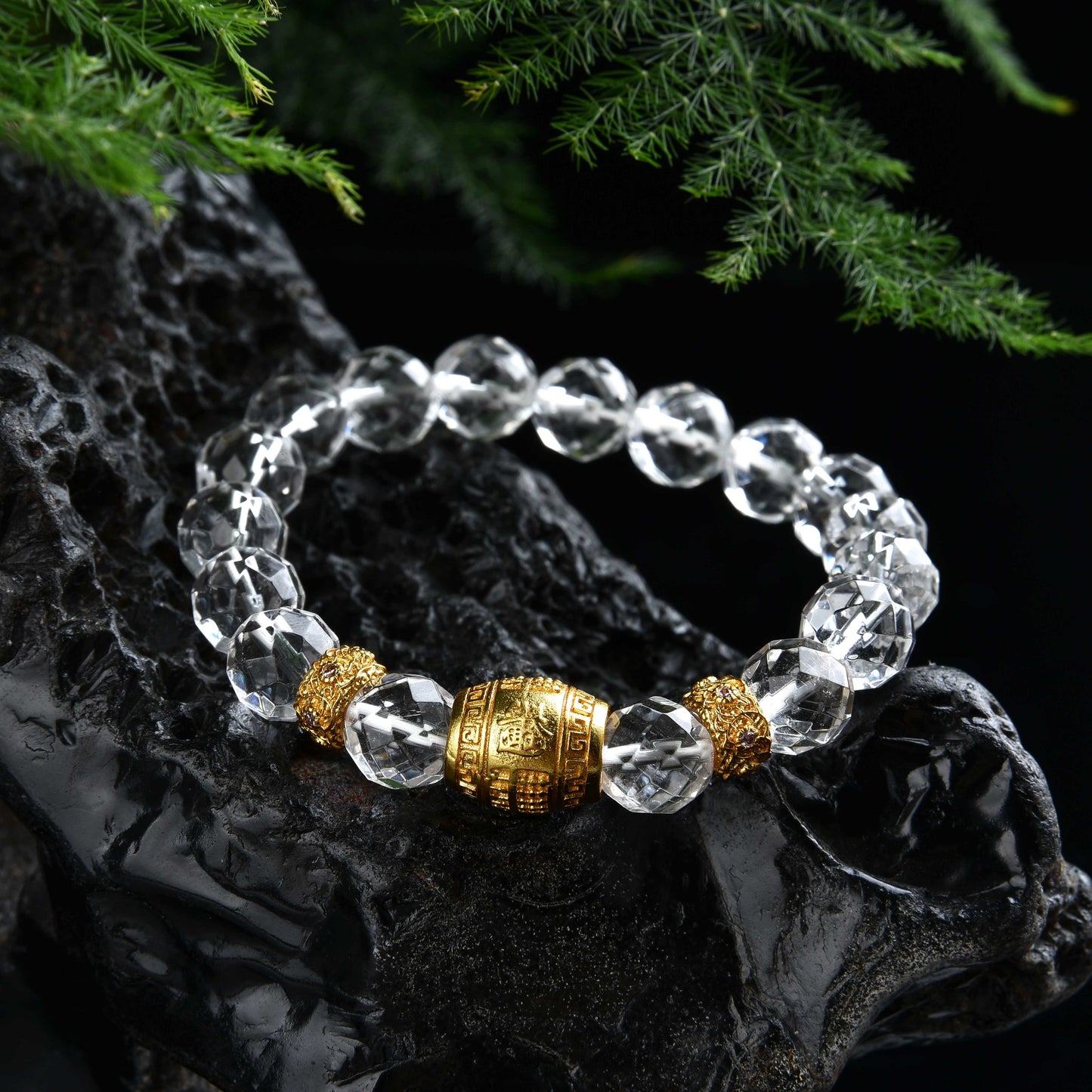 Clear quartz bracelet with certificate. Lucky Charm Bracelet 2024 Fashionable High Quality Energy Bracelet Lucky Bracelet