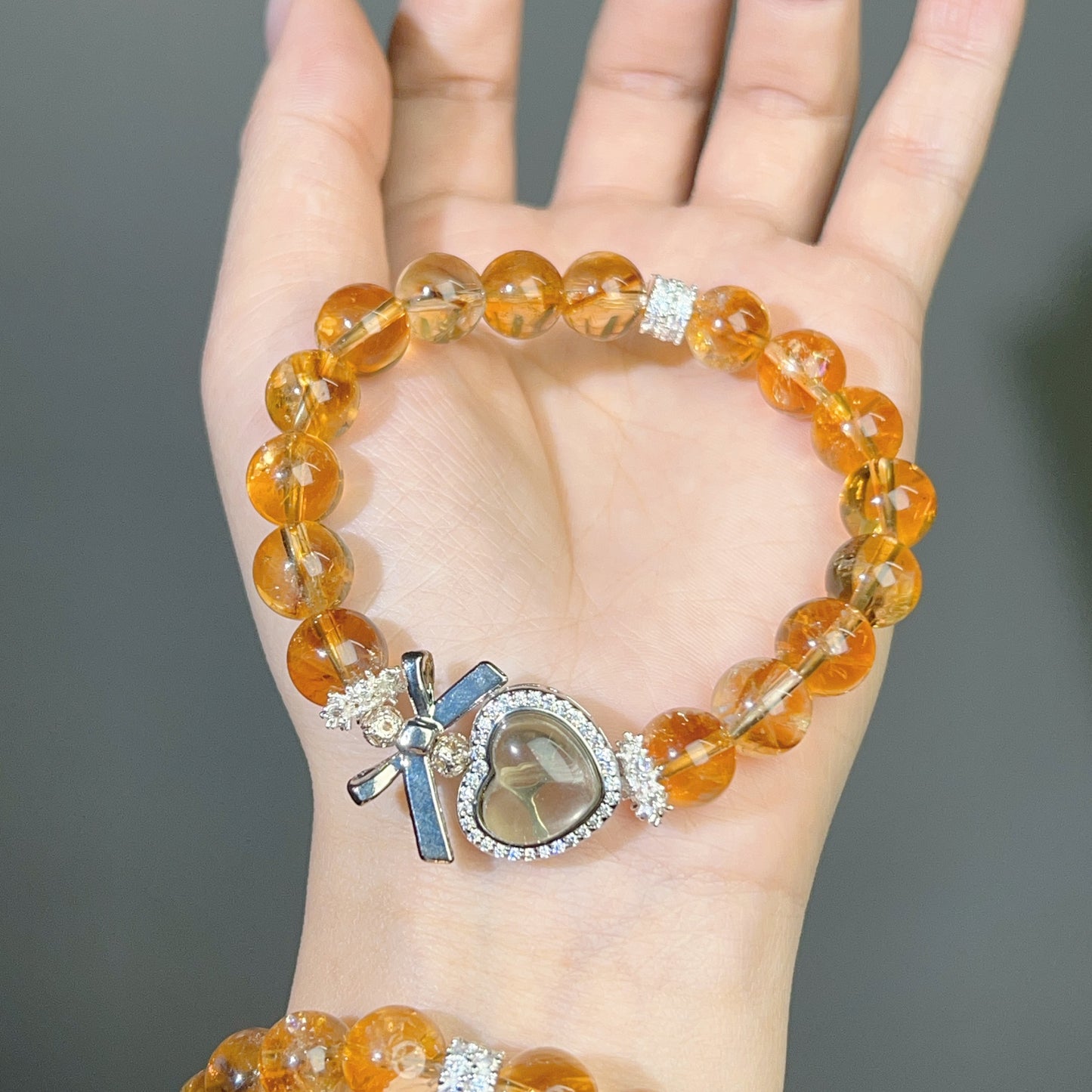 032 Citrine love bracelet. Lucky charm bracelet 2025 energy feng shui fashion high quality bracelet