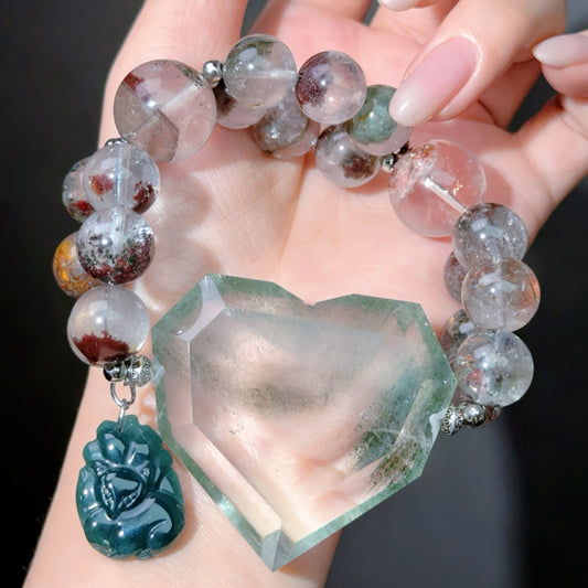 019 Phantom Q Jadeite Lucky charm bracelet energy feng shui magnetic fashion jewelry beads bracelet gift