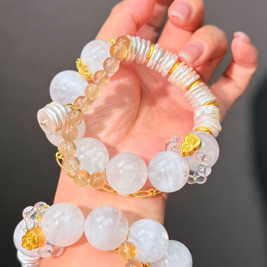 017 Phantom Q Citrine bracelet 2025 energy high quality fashion jewelry magnetic beads bracelet gift