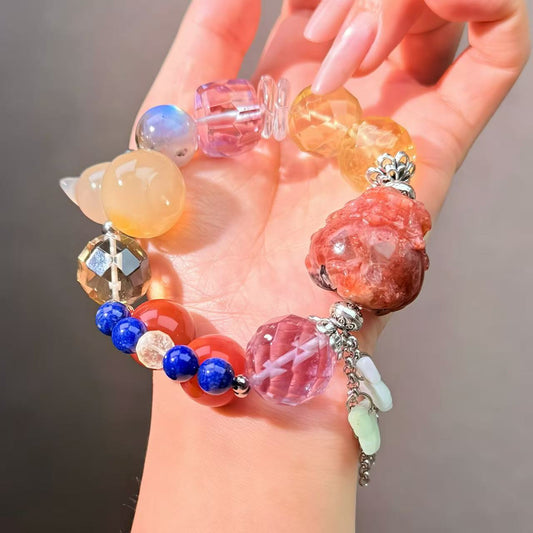 011 Sunstone Citrine Amethyst bracelet