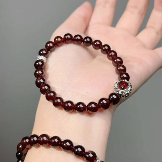 024 Garnet Bracelet High Quality Energy Lucky Charm Bracelet 2025 Fashion Gift
