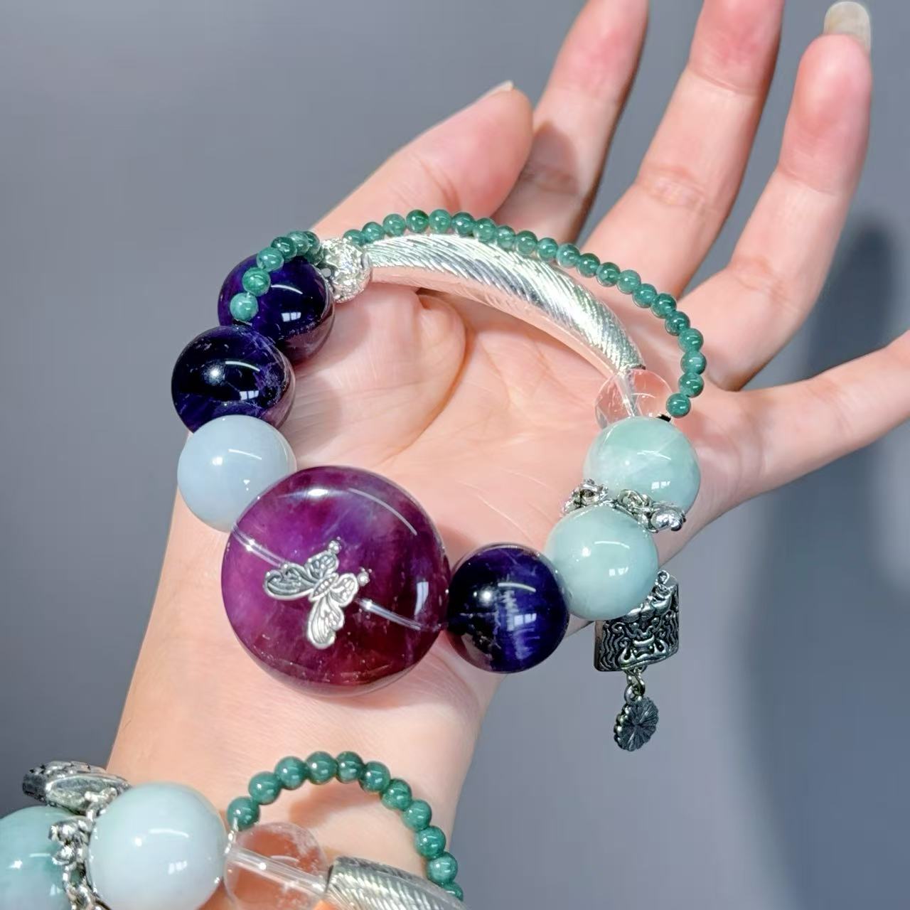 001 Large beads, high quality bracelet.