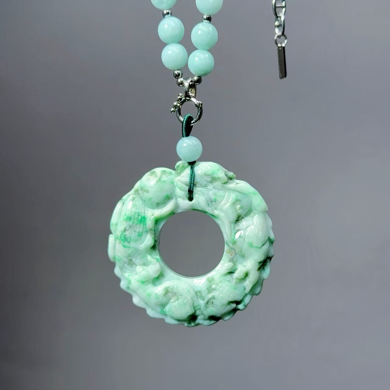 037 jadeite Lucky Charm Pendant2025 Energy High Quality Fashion Jewelry Feng Shui Beads Magnetic Gift