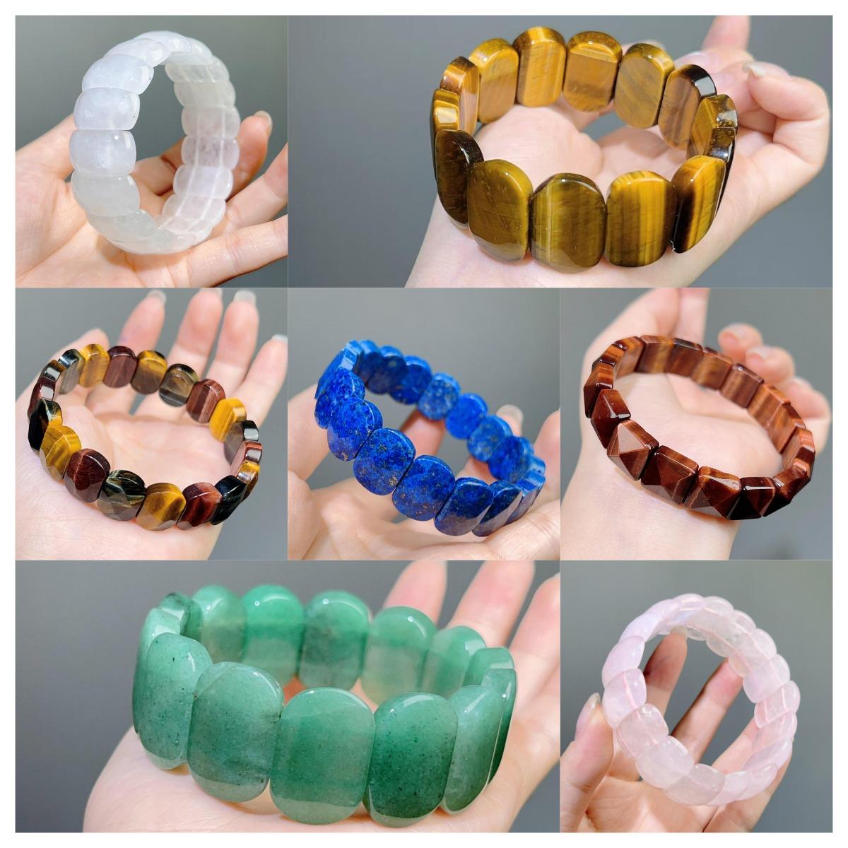 003 Natural High Quality Bracelet Energy Crystal Lapis Lazuli Tiger Eye Stone Bracelet Lucky Charm Bracelet 2025 Energy Feng Shui Bracelet