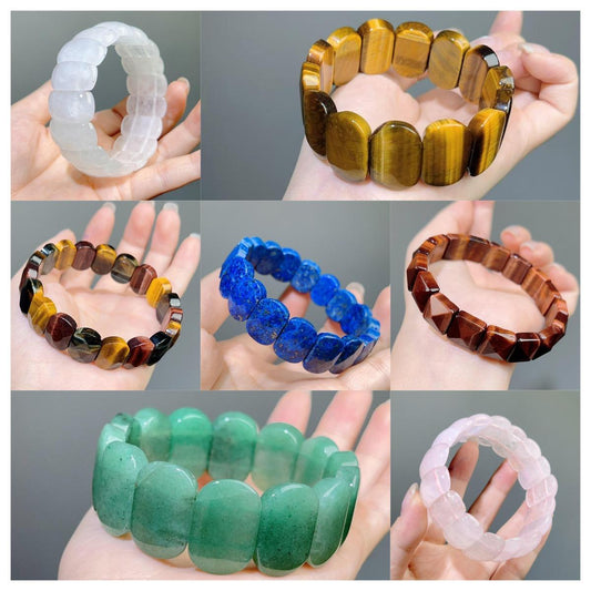 003 Natural High Quality Bracelet Energy Crystal Lapis Lazuli Tiger Eye Stone Bracelet Lucky Charm Bracelet 2025 Energy Feng Shui Bracelet