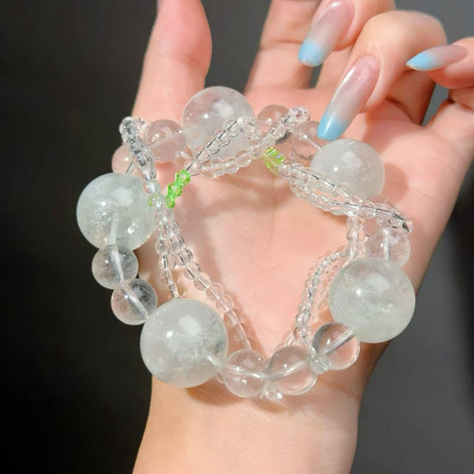 021 Fluorite Clear Quartz bracelet 2025 high quality fashion magnetic unisex gift