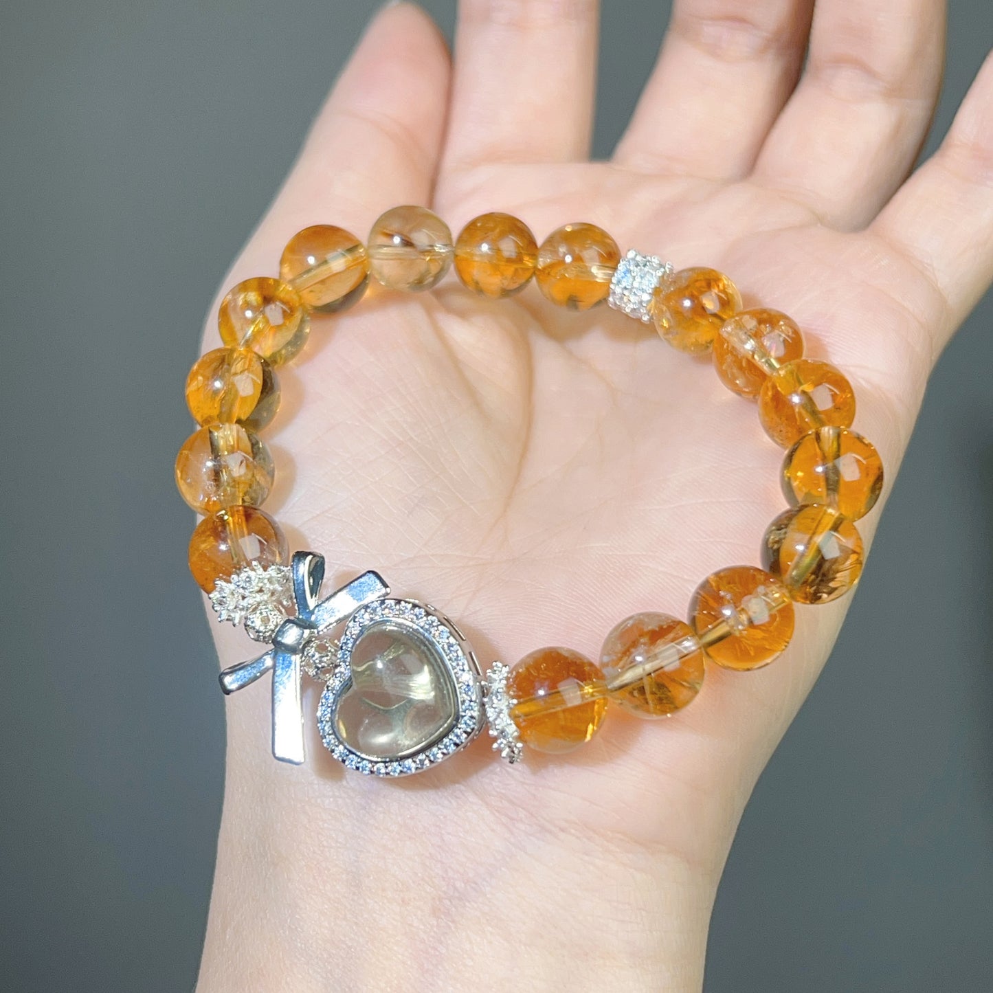 032 Citrine love bracelet. Lucky charm bracelet 2025 energy feng shui fashion high quality bracelet