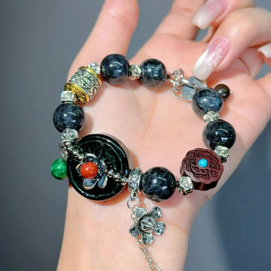 044 Jadeite bracelet  with certificate charm bracelet