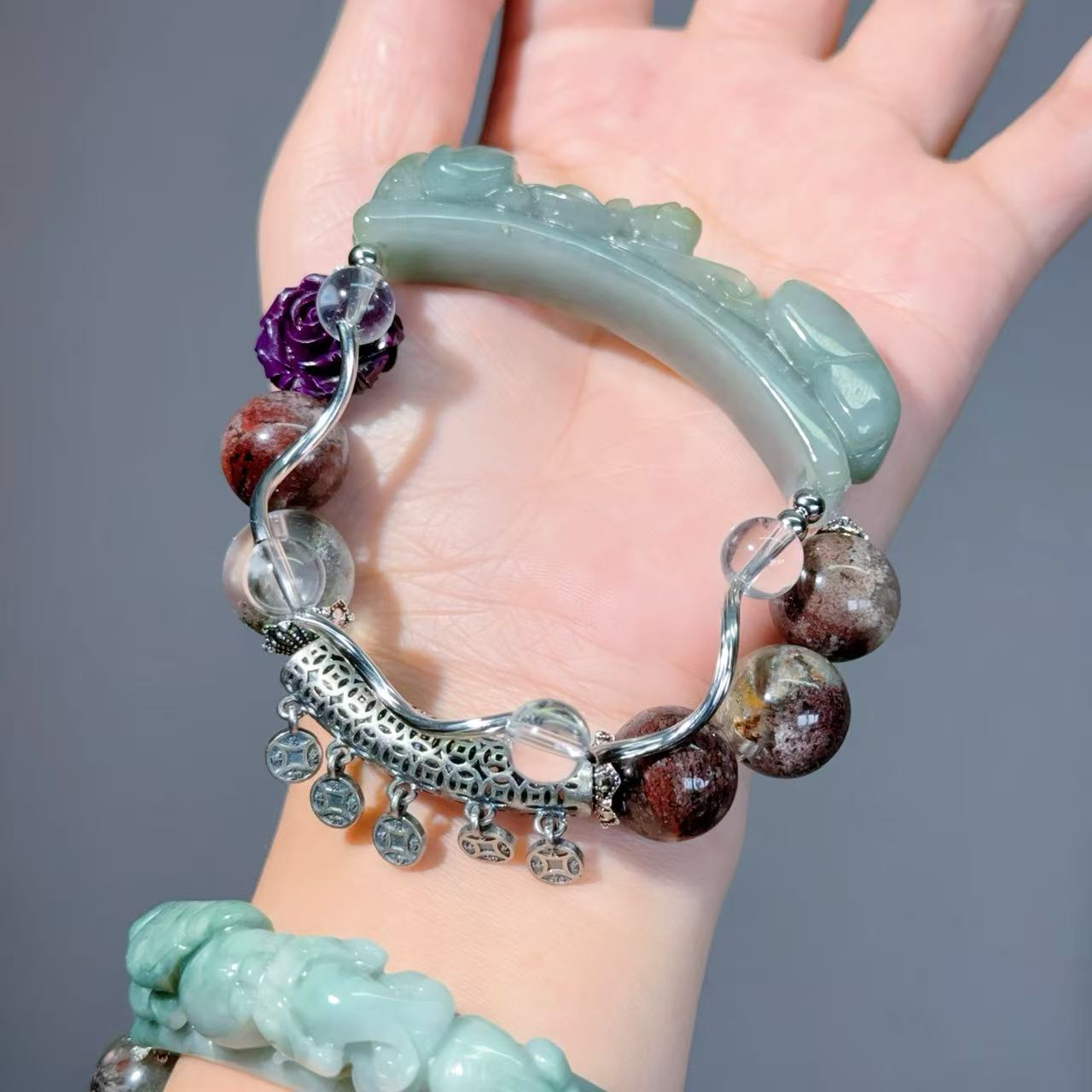 001 Large beads, high quality bracelet.